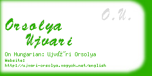 orsolya ujvari business card